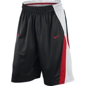 Black white and red LeBron shorts